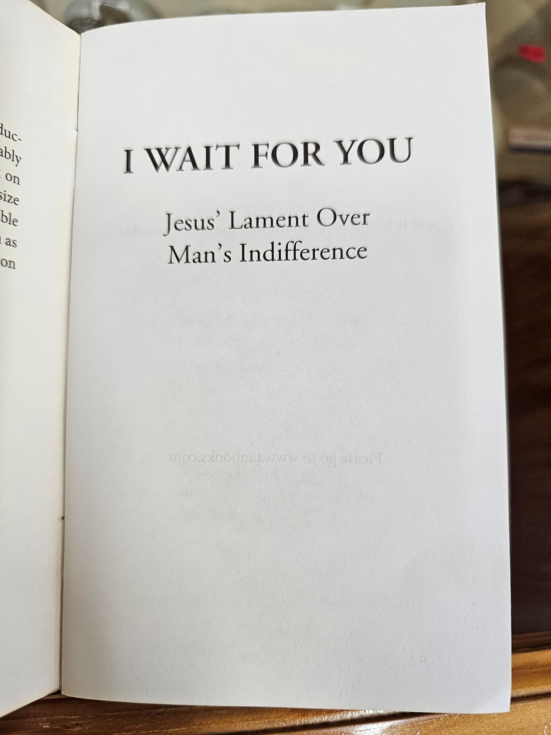I wait for you - Jesus' lament over man's indifference - Image 3