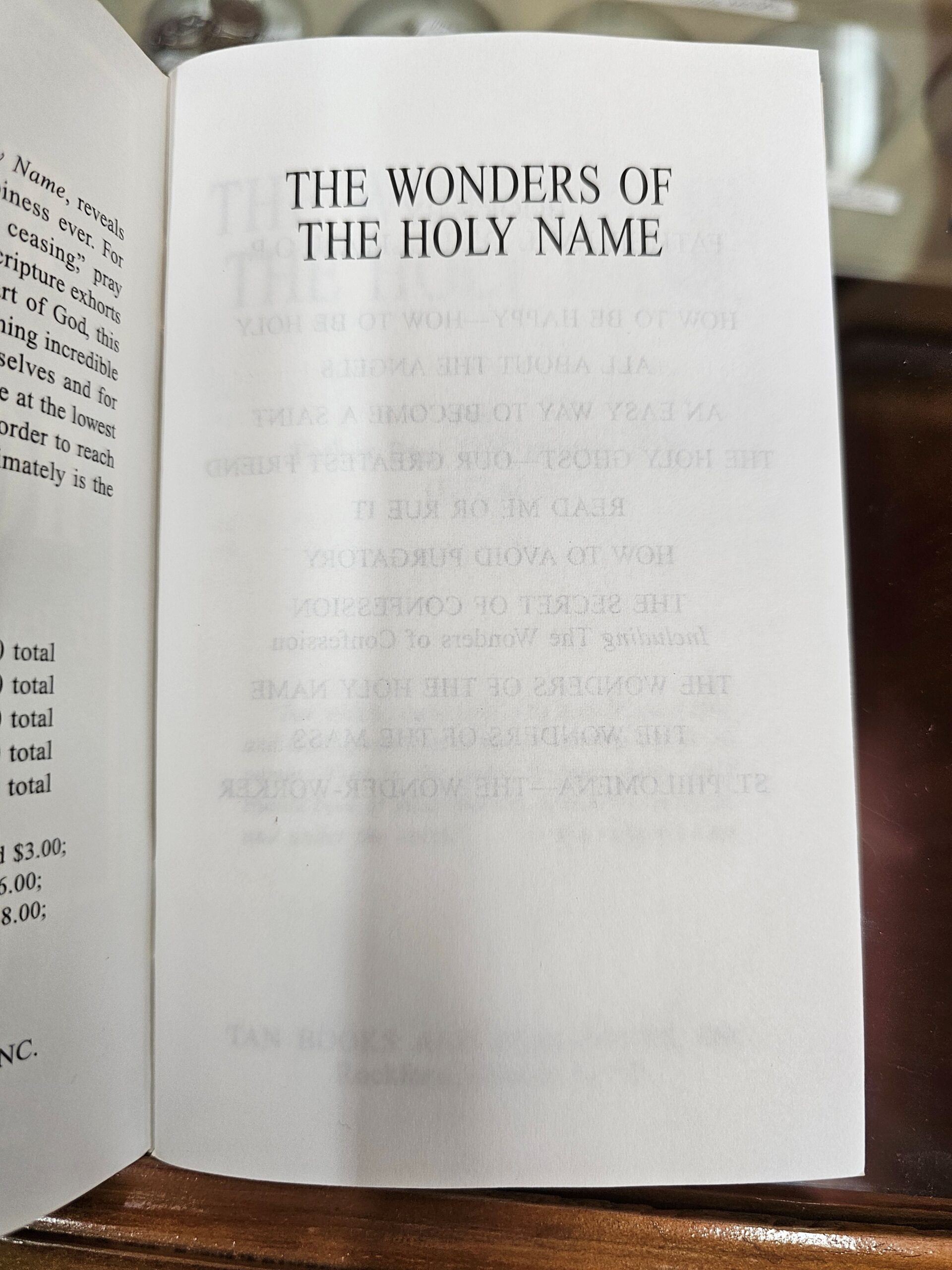 The Wonders of the Holy Name by Fr. Paul Sullivan - Image 3
