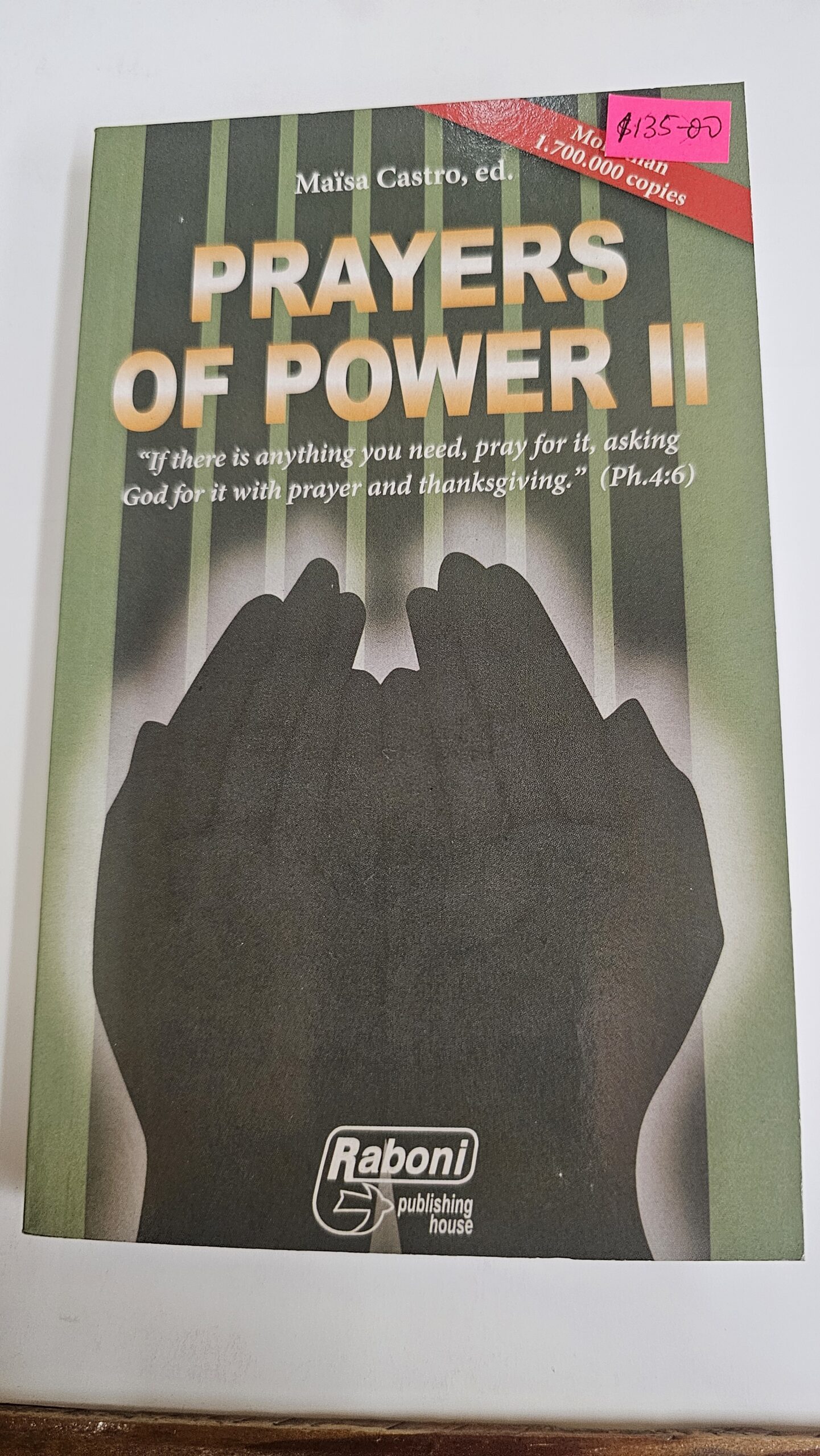 Prayers of Power II, prayer book — front cover