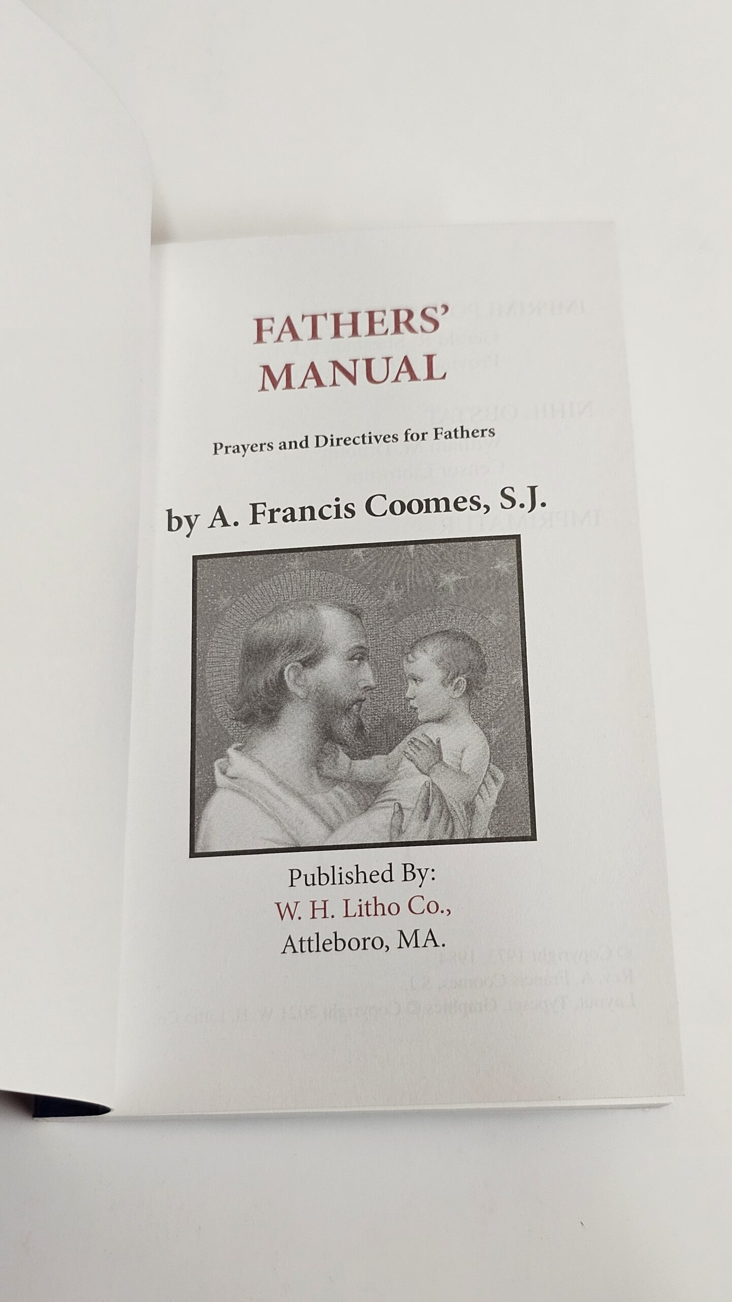 The Original Father's Manual – A. Francis Coomes, devotional manual — interior page sample
