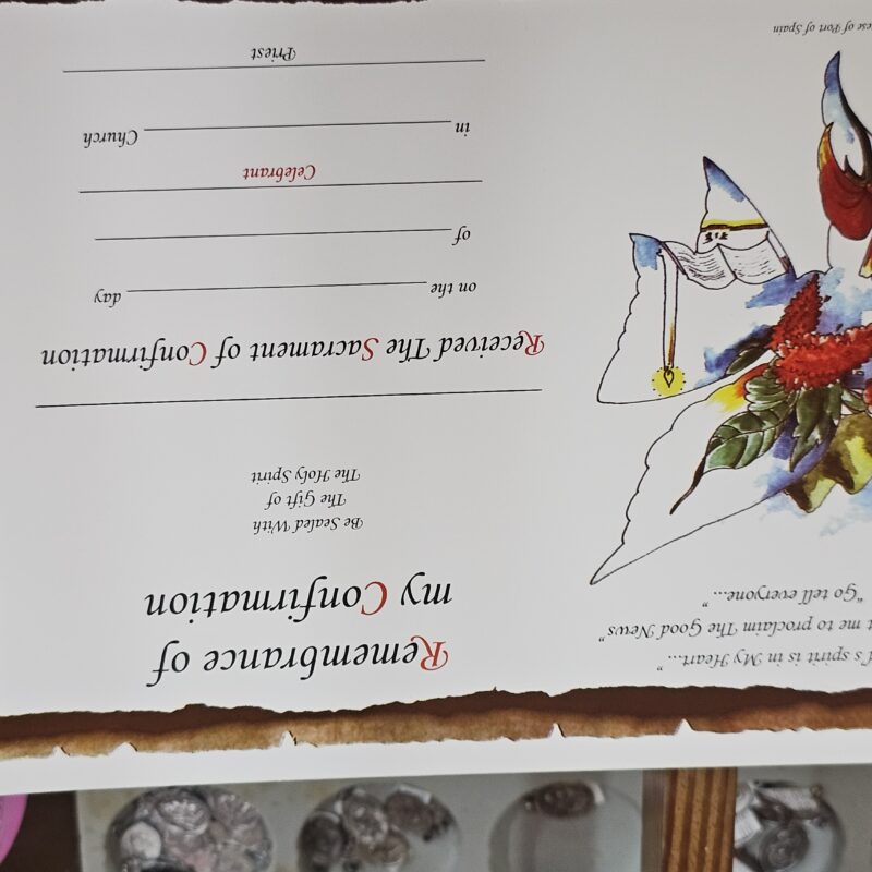 Remembrance of My Confirmation Certificate
