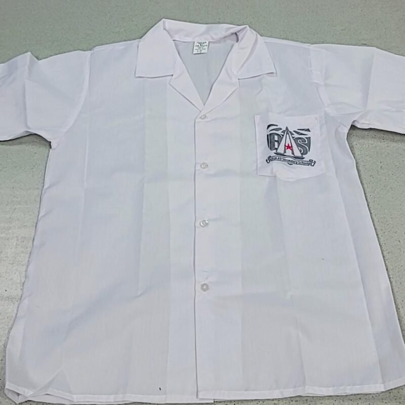 Bon Air Secondary School boys' uniform shirt — short-sleeve with official school monogram
