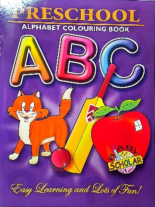 PRE-SCHOOL COLOURING BOOK, Preschool Activity Book Learning to colour the letters of the alphabet age group 3-5 years, available at NSL Online Bookstore - Caribbean early-childhood educational books