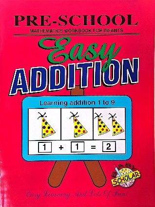 PRE-SCHOOL EASY ADDITION, Preschool Activity Book Learning to add numbers age group 3-5 years, available at NSL Online Bookstore - Caribbean early-childhood educational books