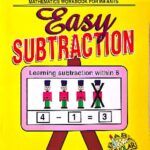 PRE-SCHOOL EASY SUBTRACTION, Preschool Activity Book Learning subtract numbers age group 3-5 years, available at NSL Online Bookstore - Caribbean early-childhood educational books