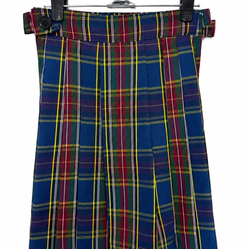 Lambeau Secondary - Girls School Skirt (Blue Red and Yellow Check)