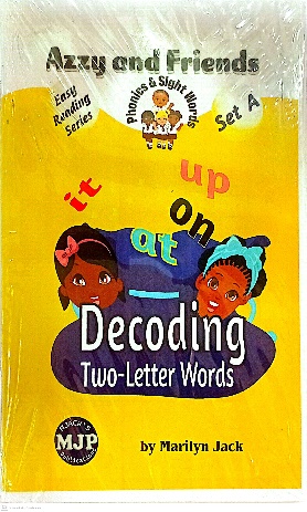 DECODING TWO LETTER WORDS SET OF 4 BOOKS BY: AZZY AND FRIENDS