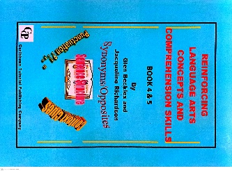 REINFORCING LANGUAGE ARTS CONCEPTS AND COMPREHENSION SKILLS BOOK 4 & 5