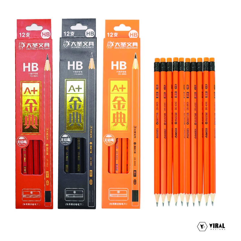 12pk HB Pencils with Free Sharpener