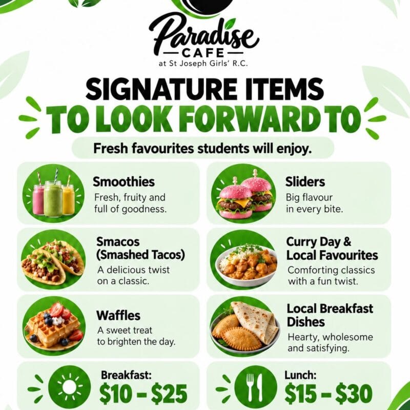 Paradise Cafe Signature Items
